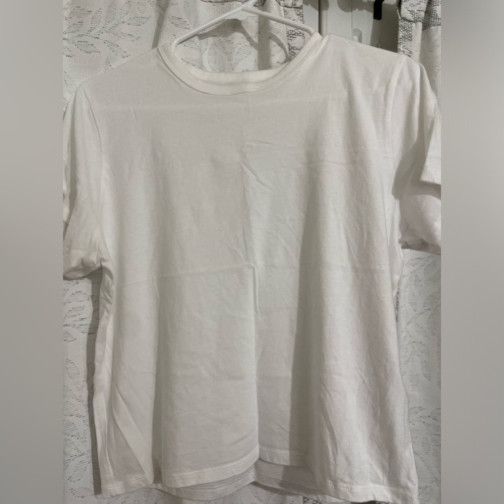 White Abercrombie Skimming Tee
